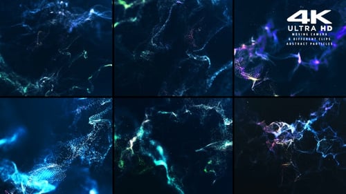 Dynamic Abstract Particle Flow Backgrounds