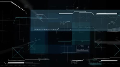 Hypnotic colouful shapes animation
