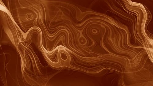 Abstract Organic Fluid Lines Brown Background Animation