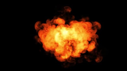 Dynamic Fire Explosion Burst Element Animation