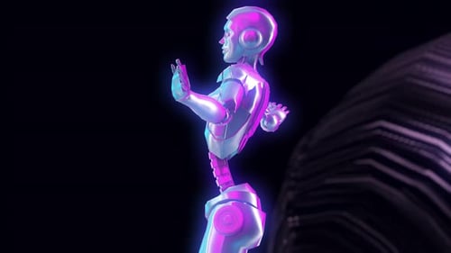 4K Metal dancing robot