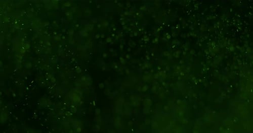 Dark Green Abstract Particle Effects Background