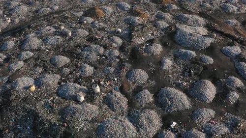 Aerial View of a Trash Landfill