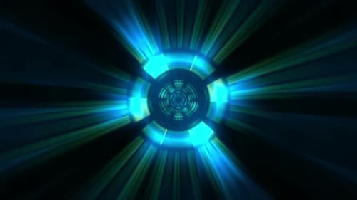 Abstract Circle Rays 05