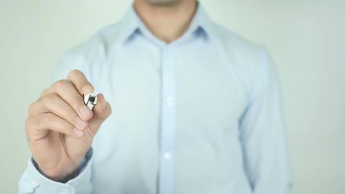 Writing Visa Application on Clear Surface