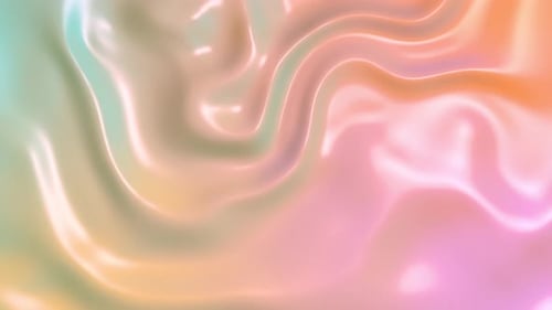 Iridescent Pastel Fluid Abstract Motion Background