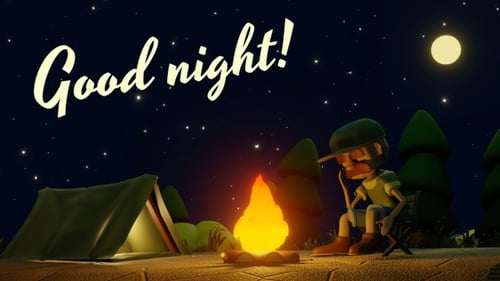 Gute Nacht draußen