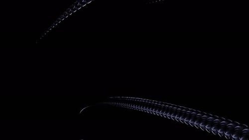 3d lines move in spiral