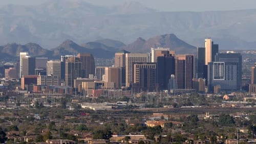 Phoenix Skyscrapers Shining in the Sun