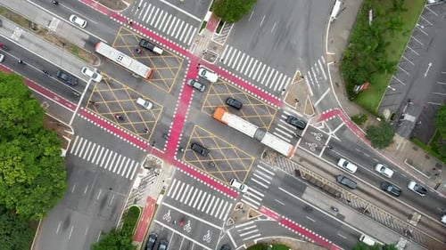 Cruzamento famoso: Avenida Reboucas e Avenida Brasil em São Paulo Brasil.