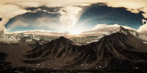 VR 360 Norway Mountains Severe Landscape