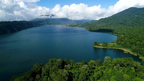 Lake And Mountains.View Above Buyan Lake