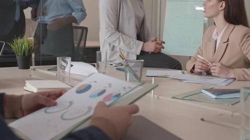 Diverse Business Team Meeting in a Bright Office