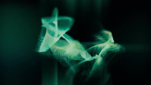 Abstract Fluid Glowing Lines Energy Animation Background