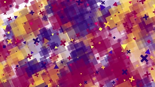 Dynamic Abstract Geometric Shapes Animation Loop Background