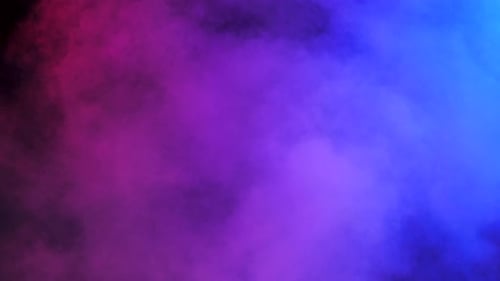 Colorful Pink, Purple, and Blue Smoke on Black