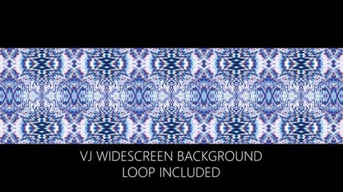 Kaleidoscope Blue Background