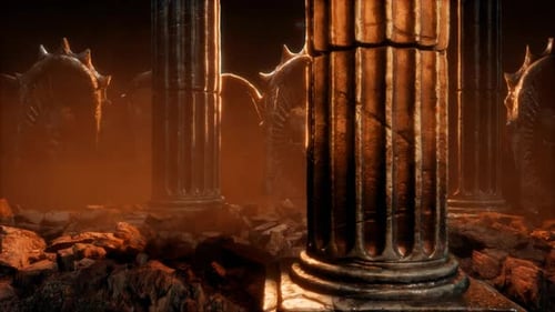 Horror Old Architecture VJ Loop