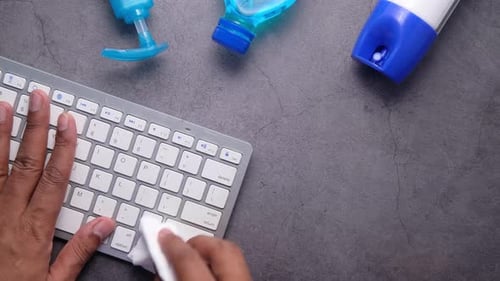 Keyboard Cleaning for Workplace Health and Hygiene