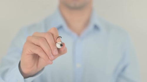 Writing Great Deal With Marker on Clear Surface