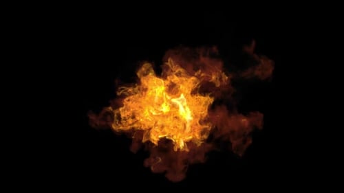 Dynamic Realistic Fire Burst and Smoke