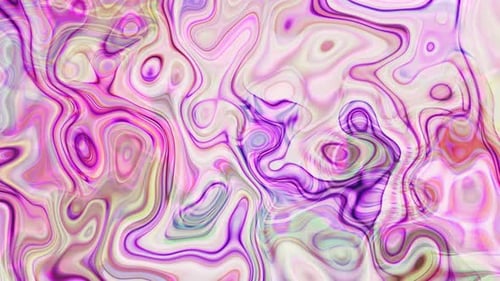 Colorful Organic Fluid Swirling Abstract Motion Background Loop