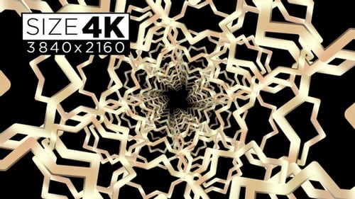 Dynamic Abstract Geometric Lines Tunnel Seamless Loop