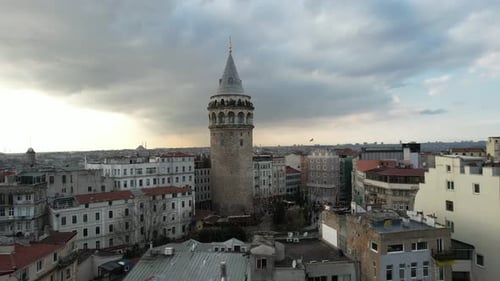 Touristische Galataturm-Landschaft