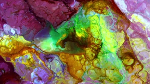 Abstract Colorful Invert Sacral Paint Exploding Texture 316