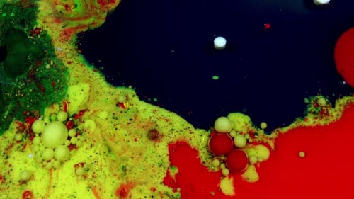 Bright Colorful Liquid Abstract Motion