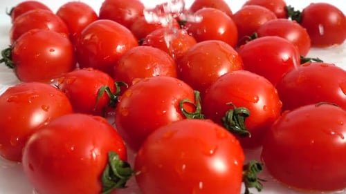 Washing of Cherry Tomatoes