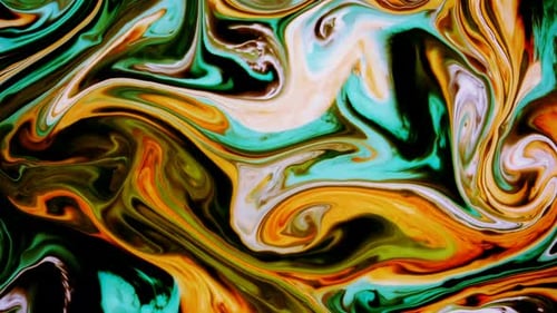 Abstract Colorful Paint Liquid Artistic Movement