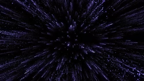 Dynamic Purple Particle Burst Background for Sci-Fi Projects