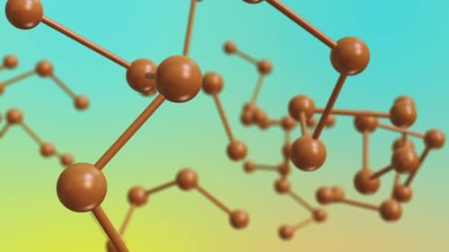 Animated Scientific Molecular Network Abstract Background Loop