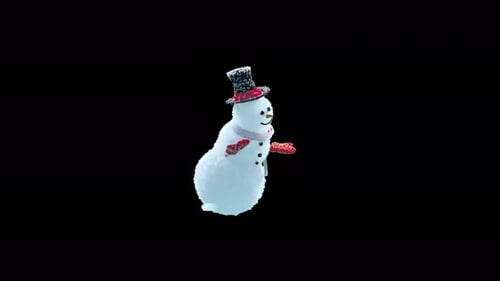 Snowman Dancing 4K