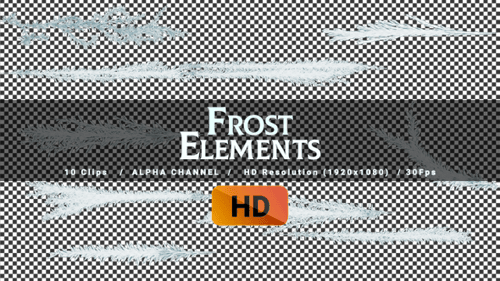 Animated Frost and Ice Elements for Winter Visuals