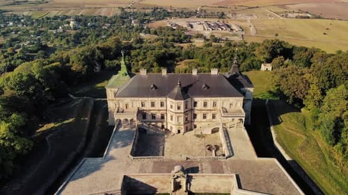 Vista aérea del castillo antiguo
