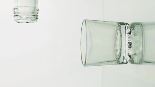 Clear Water Poured into a Glass