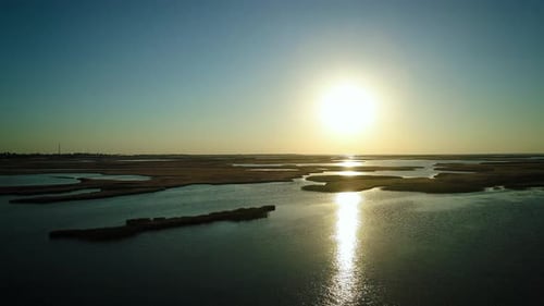 Unusual Islands on a Beautiful Lake