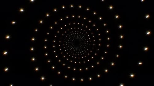 Abstract Sparkling Light Tunnel Animation Loop