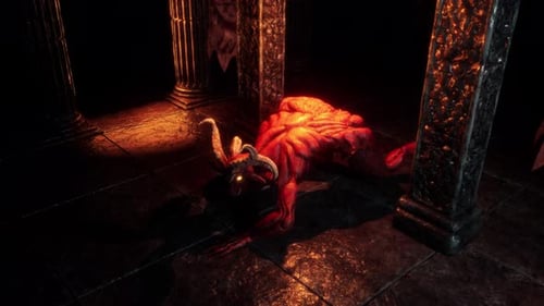 Goat Demon Baphomet VJ Loop