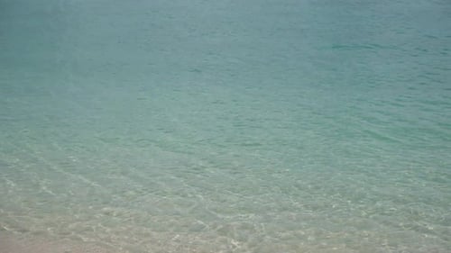 Slow motion of clearly water in the sea