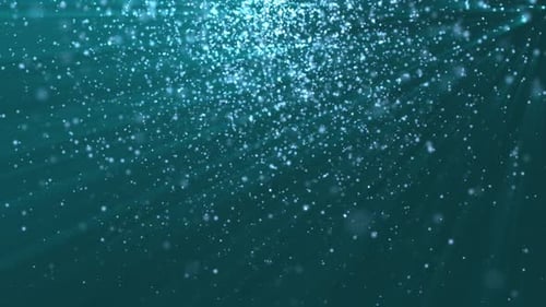 Bewegungshintergrund für Flüssigkeitspartikel und Lichtstrahlen unter Wasser