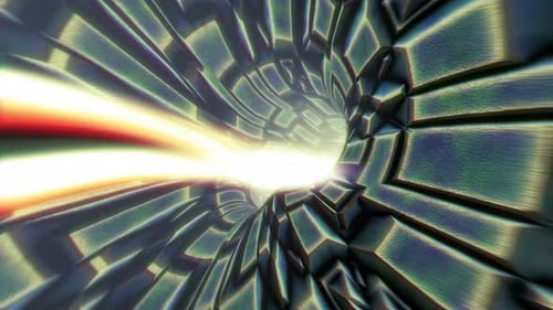 Futuristischer Sci-Fi-Tunnel