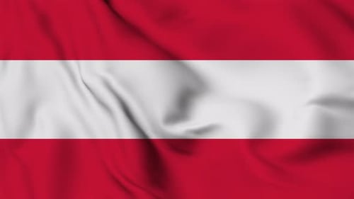 Realistic Waving Flag of Austria Animation for International Projects