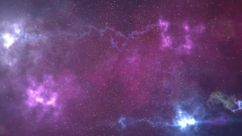 Cosmic Nebula Starfield Abstract Space Background Animation