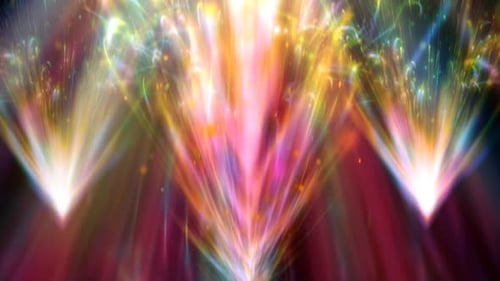 Colorful Abstract Light Streams Celebration Background