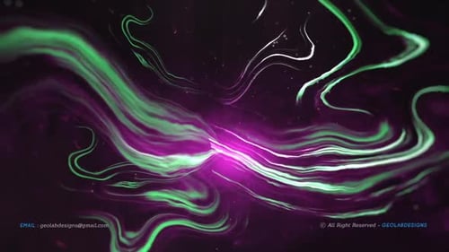 Abstract Fluid Glowing Energy Lines Background Animation