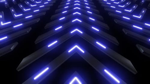 4K Colored Neon Arrows Loop Pack