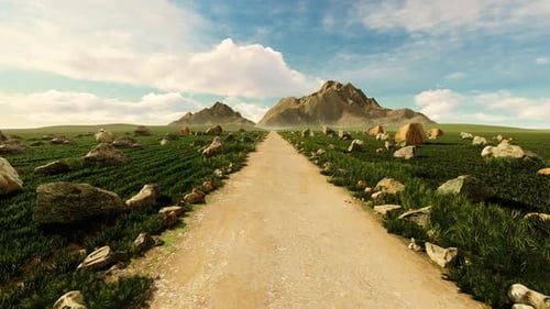 Country Road To The Big Mountains